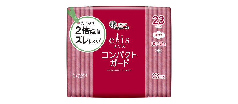 エリス コンパクトガード（多い昼用）羽つき 23cm