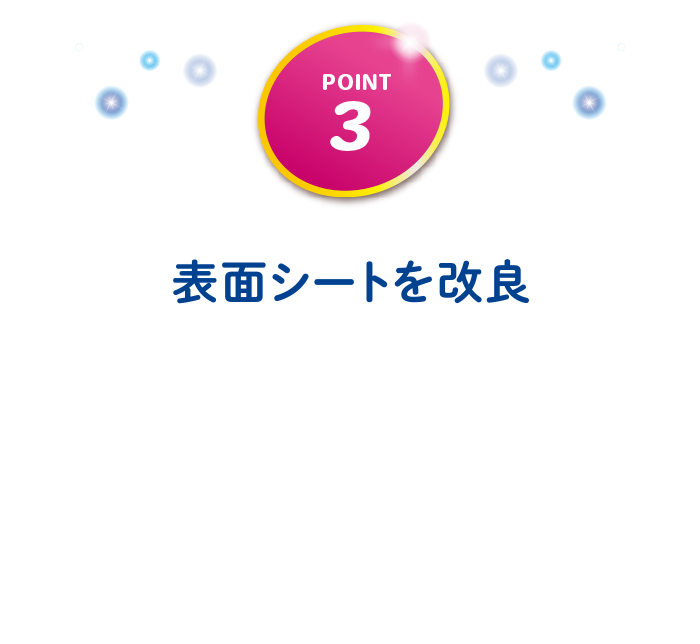 POINT3 表面シートを改良