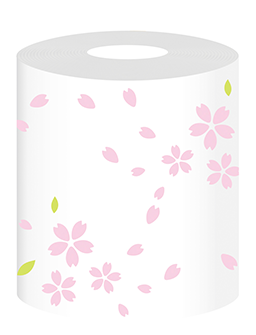 きもち華やぐ桜プリント柄