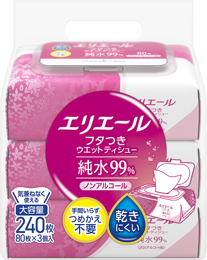 純水99％ノンアルコール 80枚×3パック