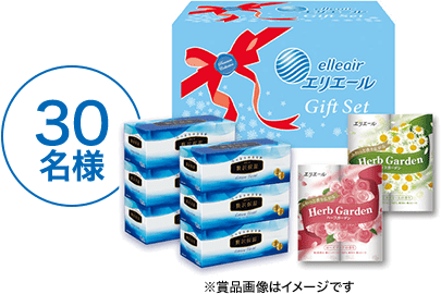 30名様 ※賞品画像はイメージです