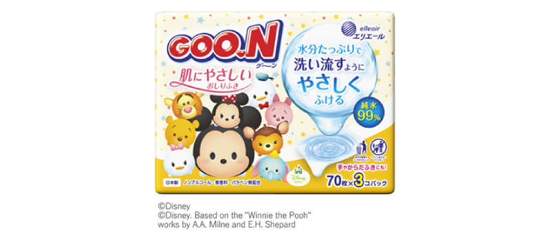 「グーン 肌にやさしいおしりふき」商品画像