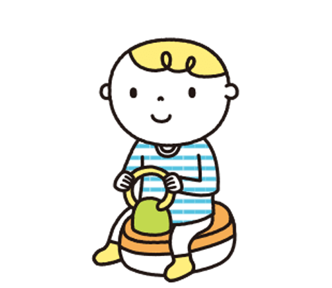 STEP2：おまる・補助便座に座ってみる