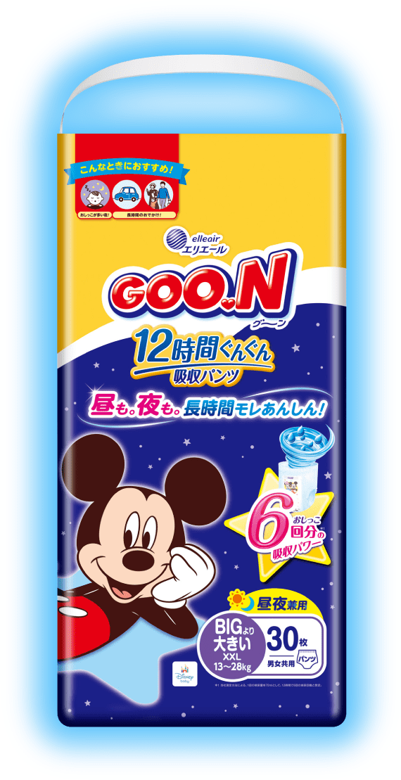 商品画像:GOON12時間ぐんぐん吸収パンツ(BIGより大きいサイズ XXL)