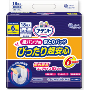 アテント 紙パンツ用尿とりパッドぴったり超安心 6回吸収 介護用品 吸水ケア用品 商品情報 エリエール 大王製紙