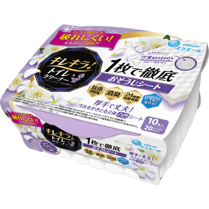 キレキラ トイレクリーナー 1枚で徹底おそうじシート クリーンフローラル つめかえ お掃除用品 商品情報 エリエール 大王製紙