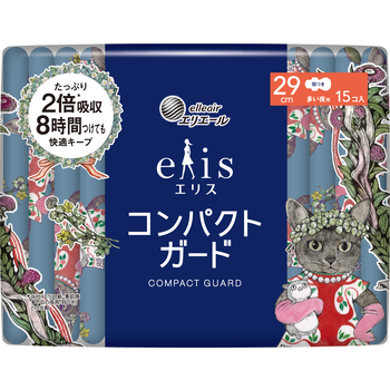 エリス コンパクトガード（多い夜用）290羽つき 29cm｜生理用品｜商品 