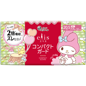 【Yuki様】専用・緑360g&肌300g≪リクエスト特割特価≫ エリス コンパクトガード（多い昼～ふつうの日用）羽なし 20.5cm｜生理