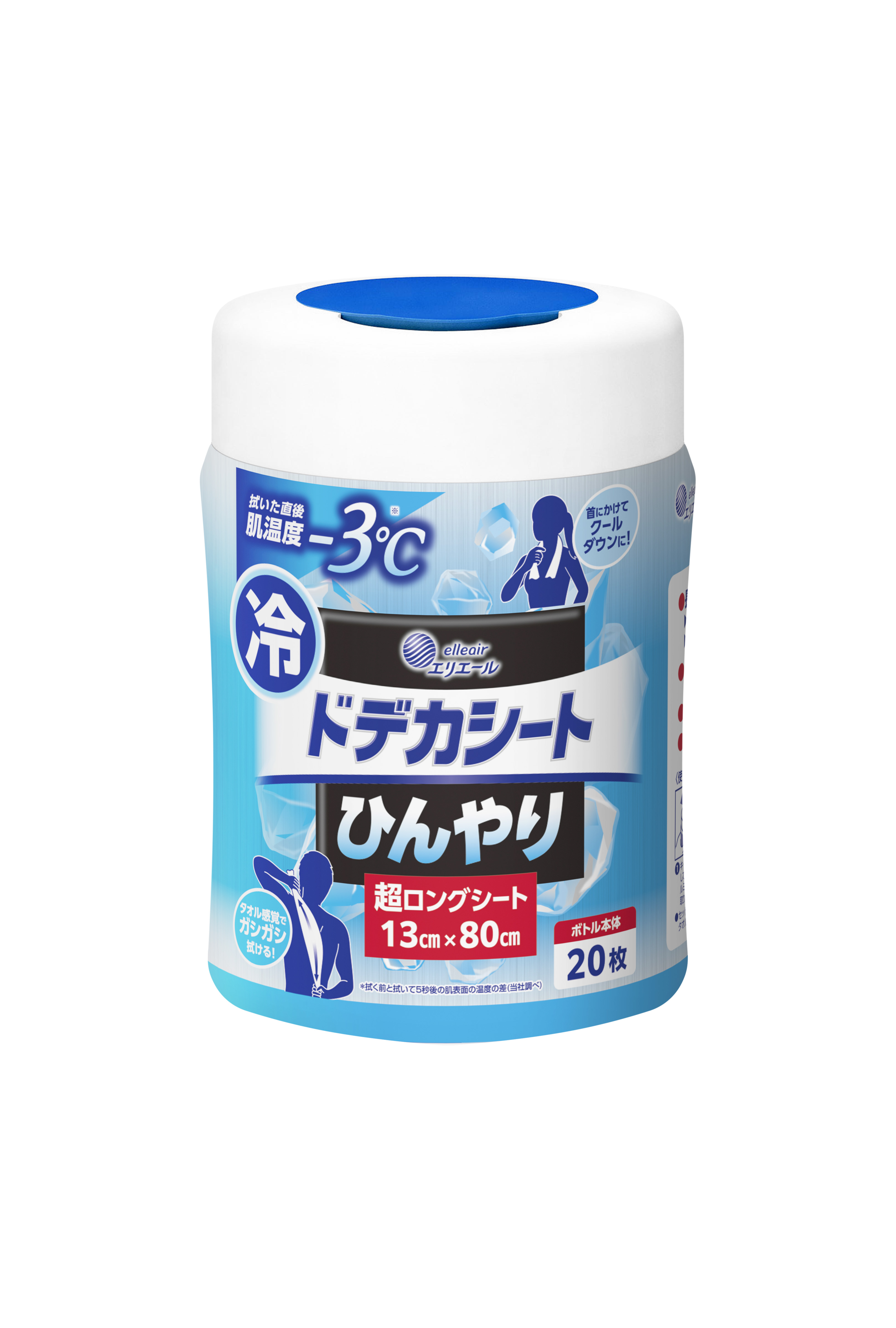 エリエール ドデカシート 超ロング ボトル本体｜汗拭きシート｜商品