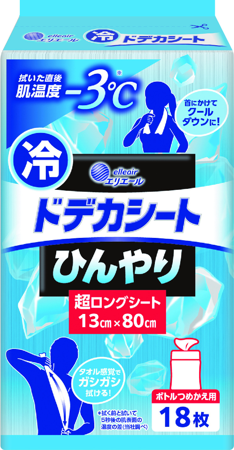 エリエール ドデカシート 超ロング ボトルつめかえ用｜汗拭きシート