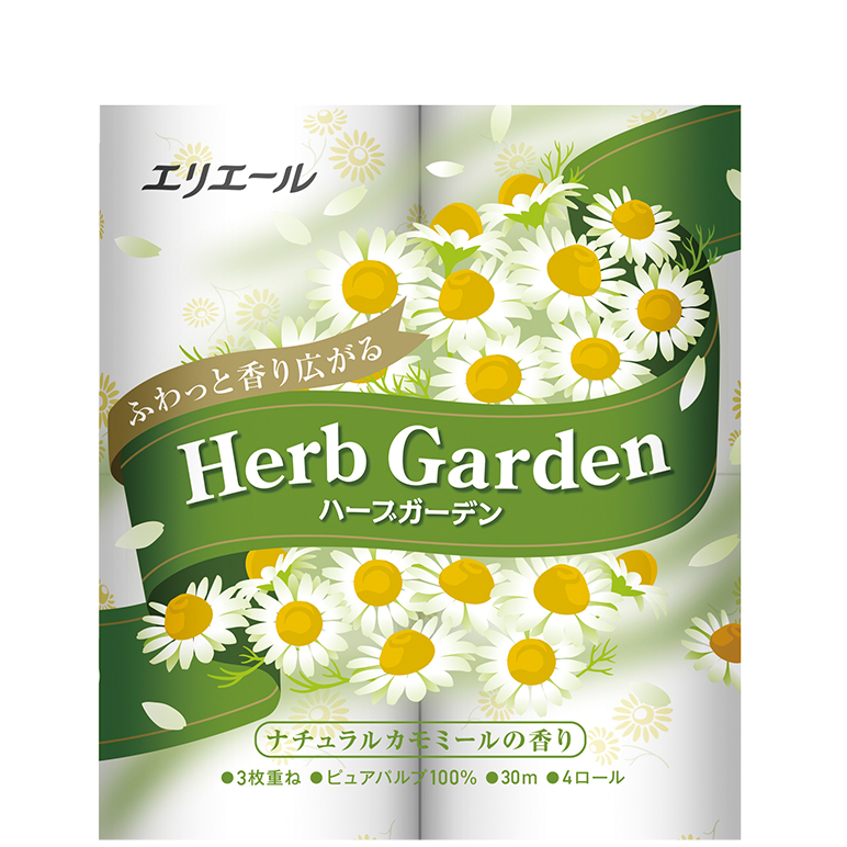 エリエール ハーブガーデン Herb Garden カモミール トイレットティシュー 商品情報 エリエール 大王製紙