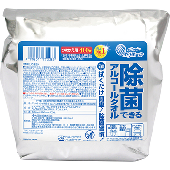 エリエール 除菌できるアルコールタオル 大容量 つめかえ用 ウエットティシュー 商品情報 エリエール 大王製紙