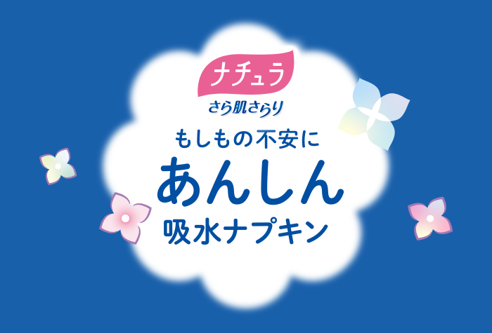 ナチュラ さら肌さらり もしもの不安にあんしん吸水ナプキン