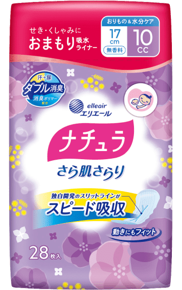 ナチュラ さら肌さらり おまもり吸水ライナー 17cm10cc