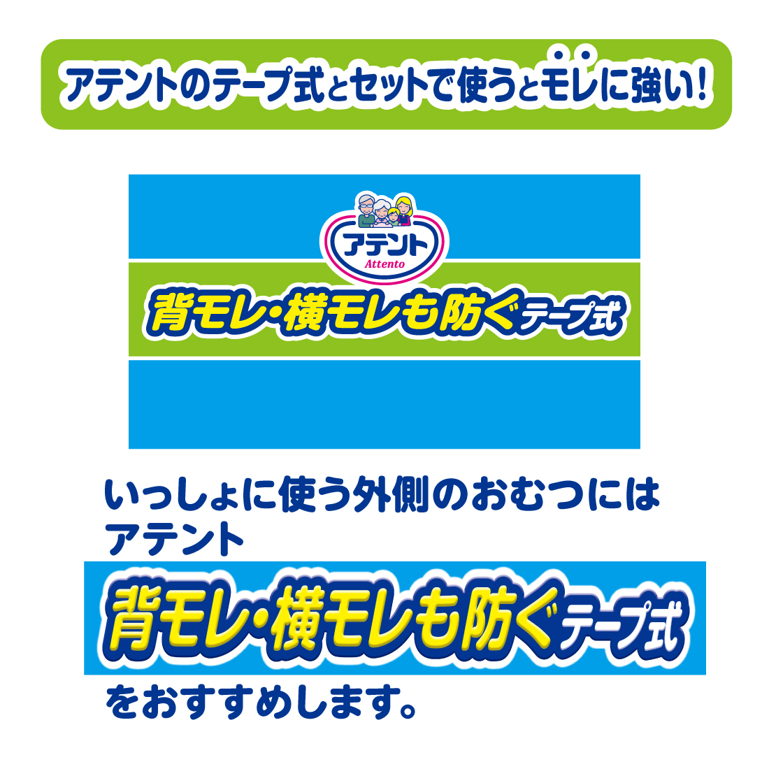 アテント長時間モレ安心パッドワイドタイプ4回吸収