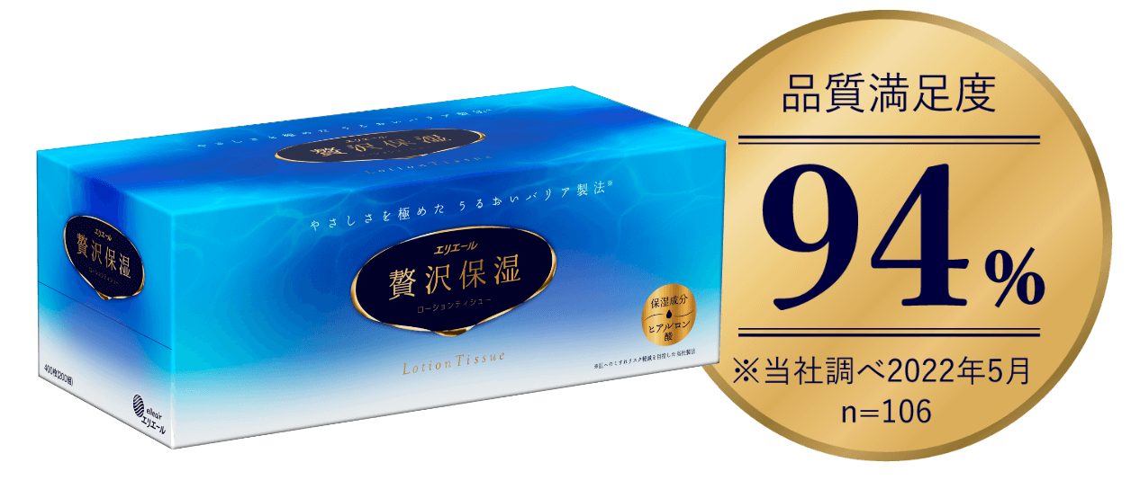 製品満足度94％※当社調べ2022年5月 n=106