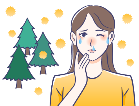 花粉症の方のイメージ
