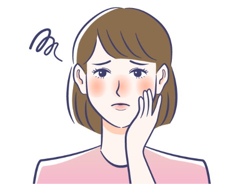 お肌がデリケートな方のイメージ